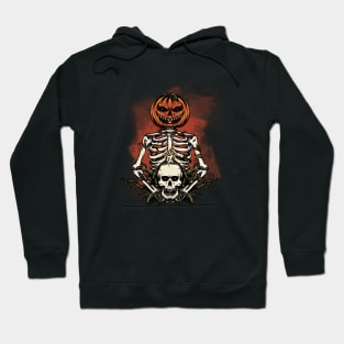 Pumpkin & Skull Hoodie